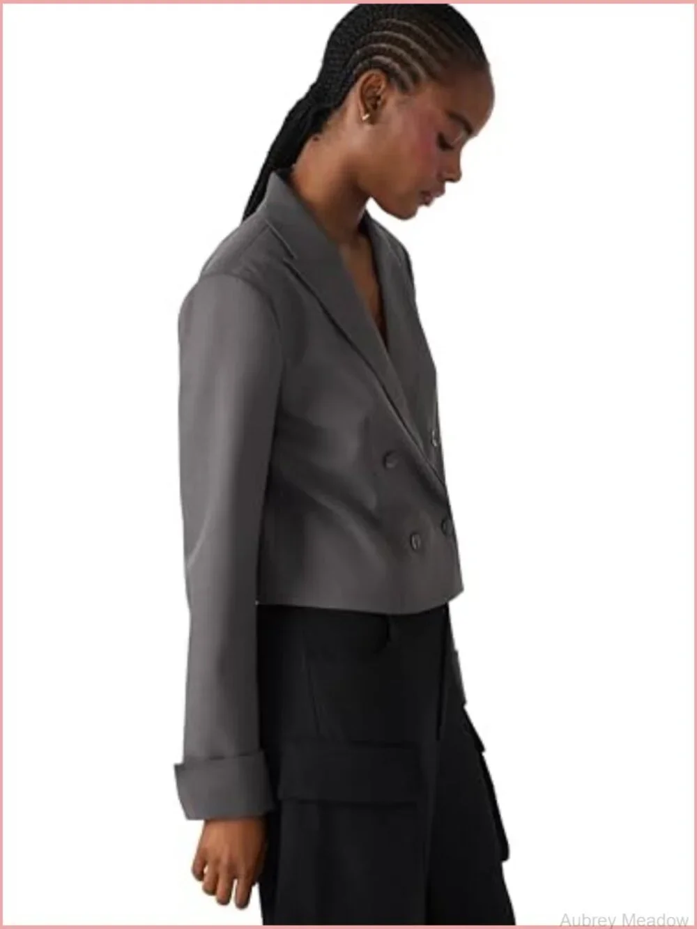 Women's Suiting Blazer - Long Sleeve Button Front - Solid